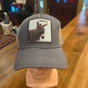 Unk Gray Donkey Patch Trucker Hat